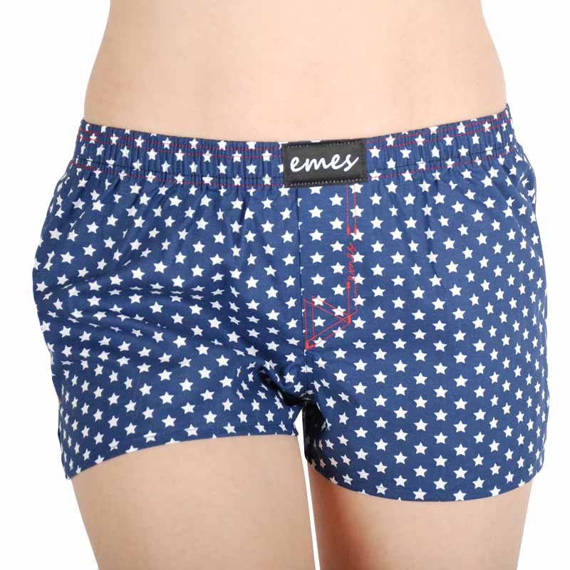 Dámské trenky Emes tmavě modré s hvězdičkami (005) XL, trenýrky