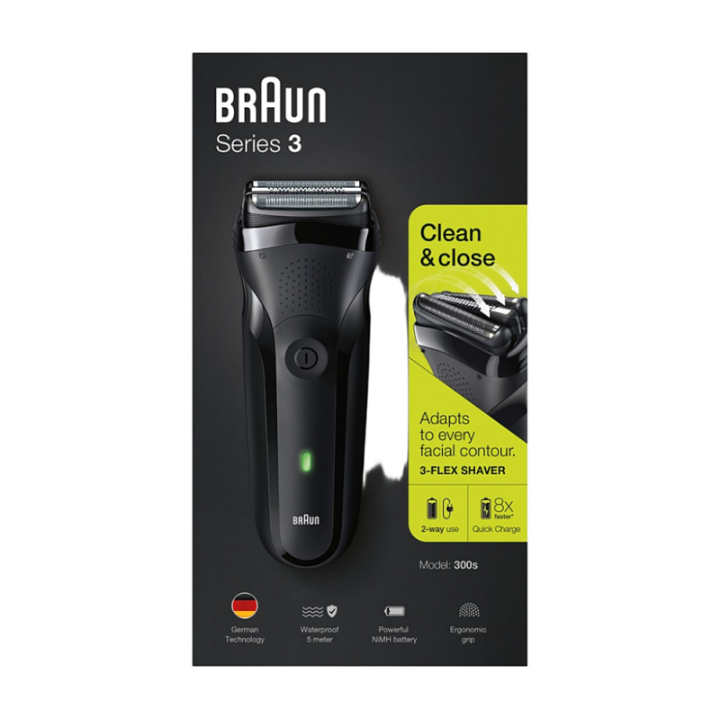 Braun Series 3 300 elektrický holicí strojek Black 1 ks