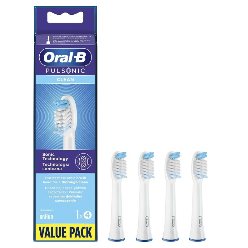 Oral B Pulsonic Clean náhradní hlavice pro zubní kartáček 4 ks