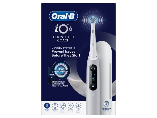 Oral B iO6 elektrický zubní kartáček s pouzdrem Grey Opal