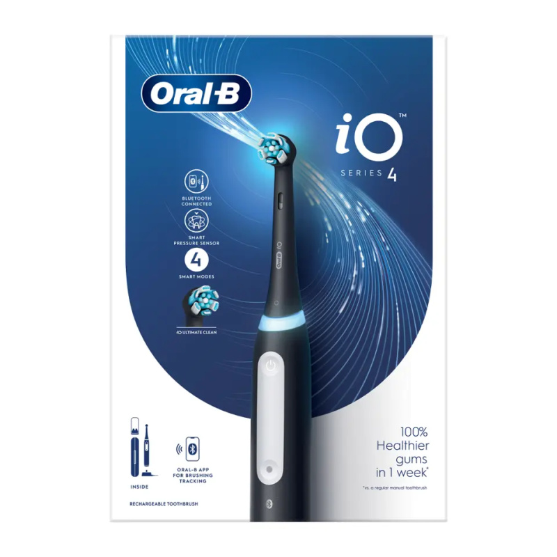 Oral B iO4 elektrický zubní kartáček s pouzdrem Matt Black