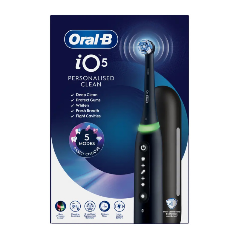 Oral B iO5 elektrický zubní kartáček s pouzdrem Matt Black