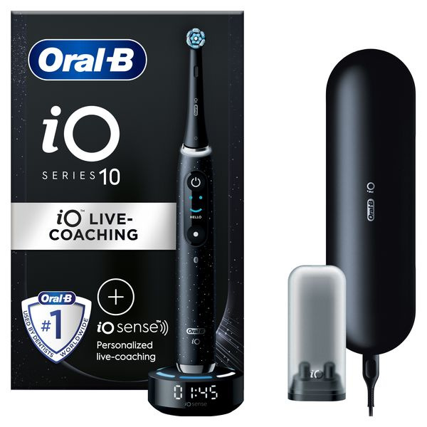 Oral B iO10 elektrický zubní kartáček Black Spreckels 1 ks