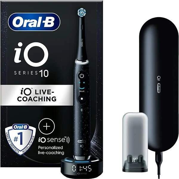 Oral B iO10 elektrický zubní kartáček Black Spreckels 1 ks