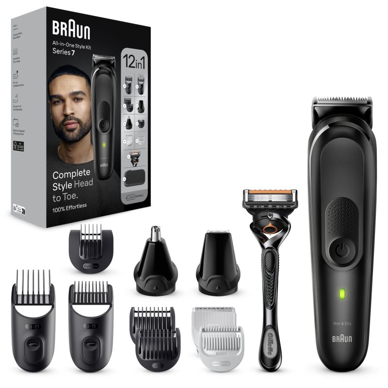 Braun All-In-One Series MGK7460 stylingová sada na vlasy, vousy i tělo 1 ks