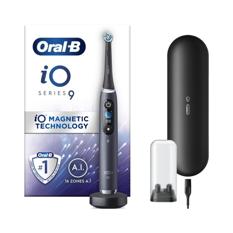 Oral B iO9 elektrický zubní kartáček Black 1 ks