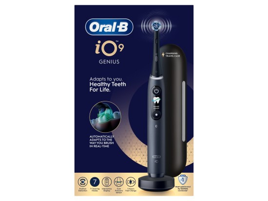 Oral B iO9 elektrický zubní kartáček Black 1 ks