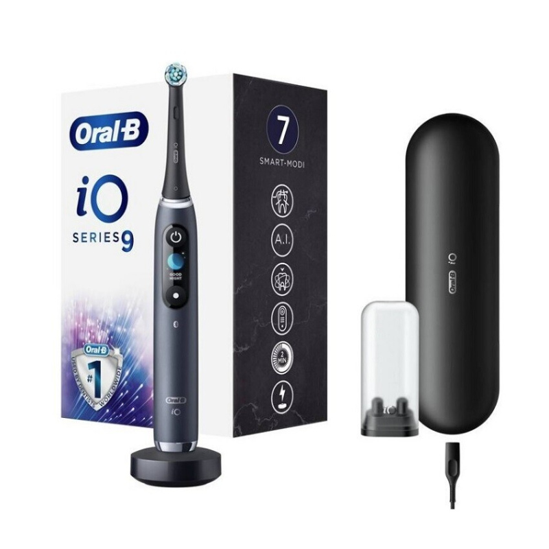 Oral B iO9 elektrický zubní kartáček Black 1 ks