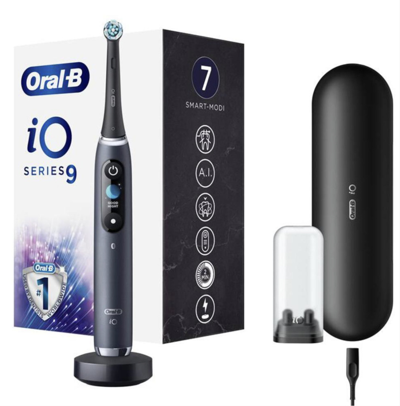 Oral B iO9 elektrický zubní kartáček Black 1 ks