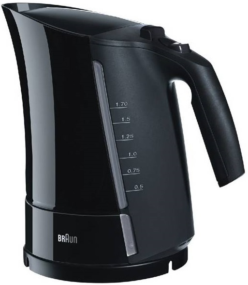 Rychlovarná konvice Braun WK 300 / 1,7 l / 2200 W / plast / ukazatel množství vody / černá Varianta: ivi1