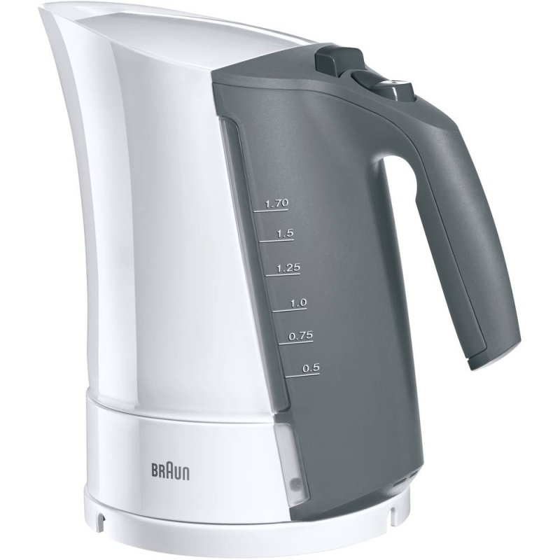 Rychlovarná konvice Braun WK300WH / 2200 W / 1,7 l / plast / bílá/šedá Varianta: ivi1