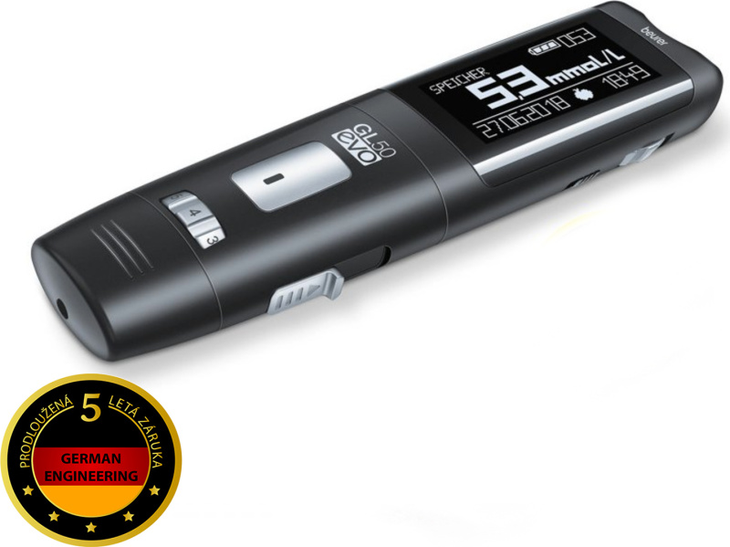 BEURER GL 50 EVO - Glukometr / 5 letá záruka