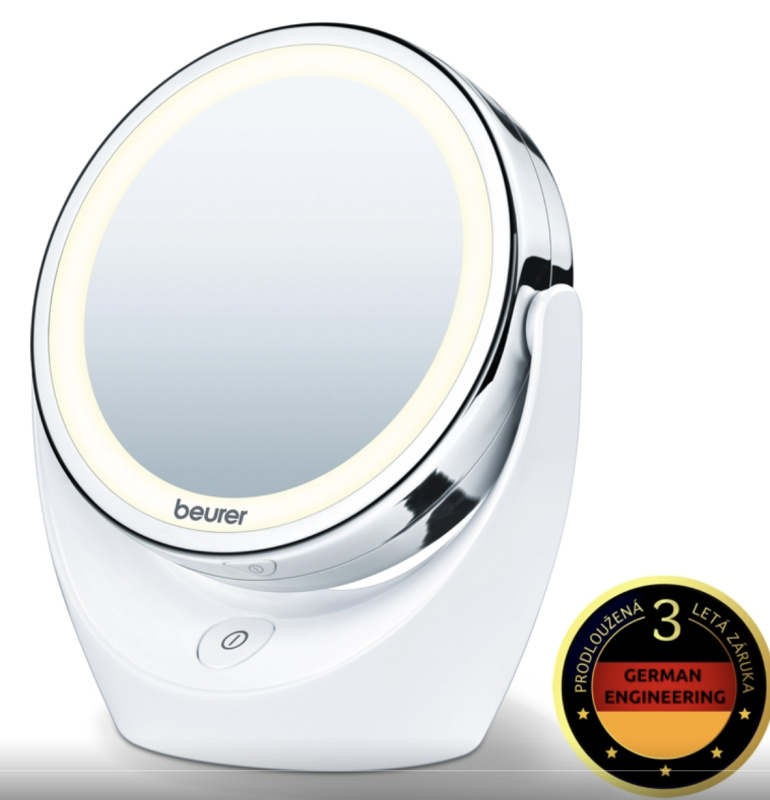 BEURER Kosmetické zrcátko BS49 stolní LED normílní/5x zvětšení