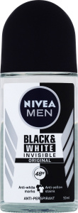 NIVEA Men Invisible for B&W Power Kuličkový antiperspirant pro muže 50 ml