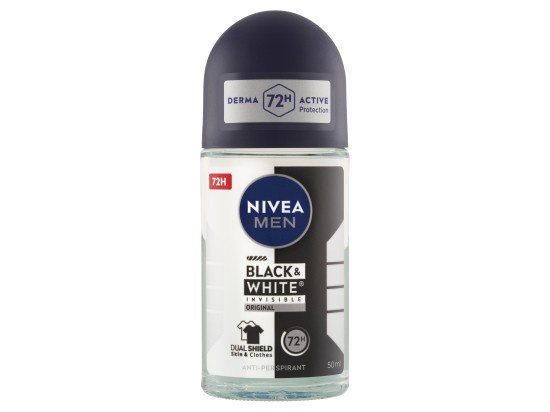 NIVEA Men Invisible for B&W Power Kuličkový antiperspirant pro muže 50 ml