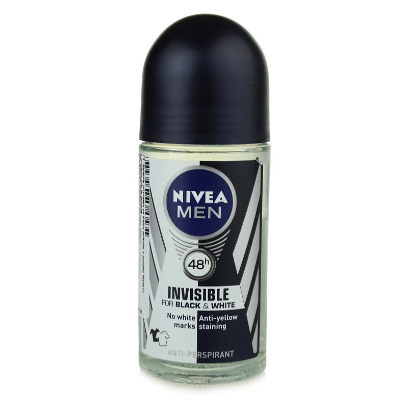 NIVEA Men Invisible for B&W Power Kuličkový antiperspirant pro muže 50 ml