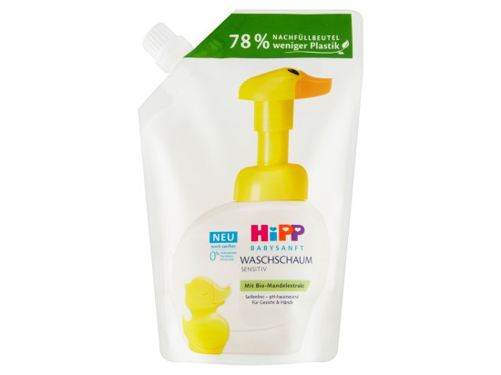 Hipp Babysanft Sensitive mycí pěna náhradní náplň 250 ml