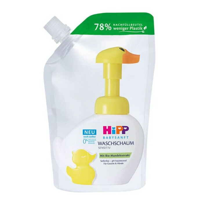 Hipp Babysanft Sensitive mycí pěna náhradní náplň 250 ml