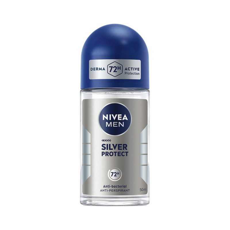 NIVEA MEN Silver Protect kuličkový antiperspirant pro muže 50 ml