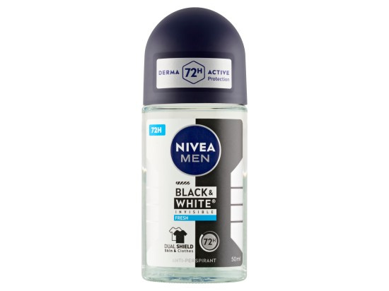 NIVEA MEN Invisible Black & White kuličkový antiperspirant pro muže 50 ml