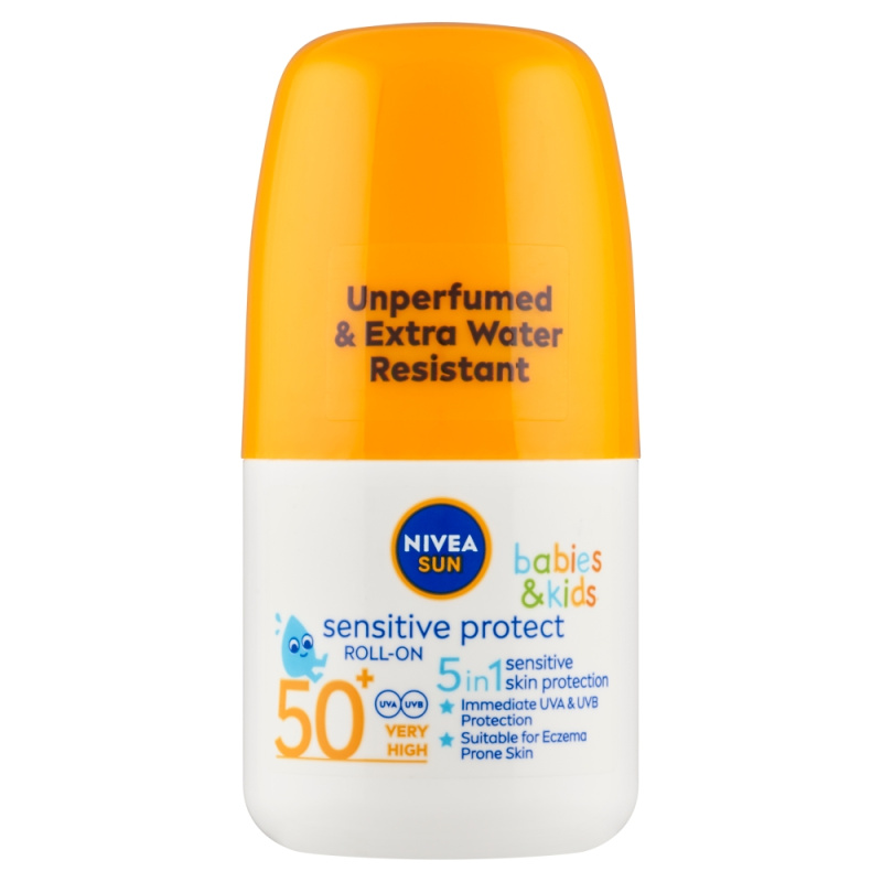 NIVEA SUN Sensitiv dětské mléko na opalování roll-on SPF 50+ 50 ml