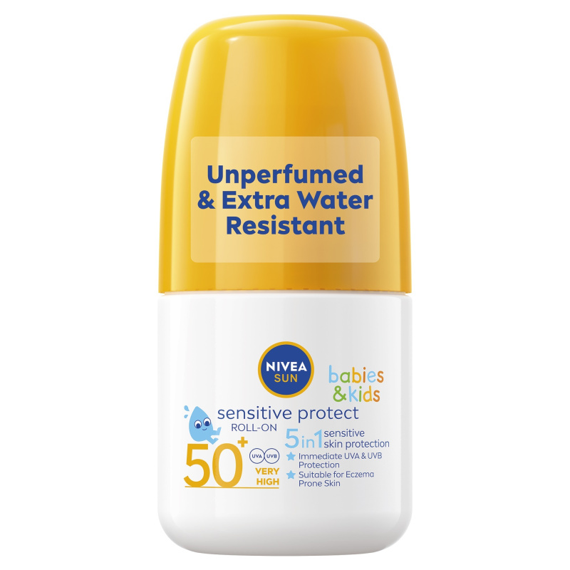 NIVEA SUN Sensitiv dětské mléko na opalování roll-on SPF 50+ 50 ml