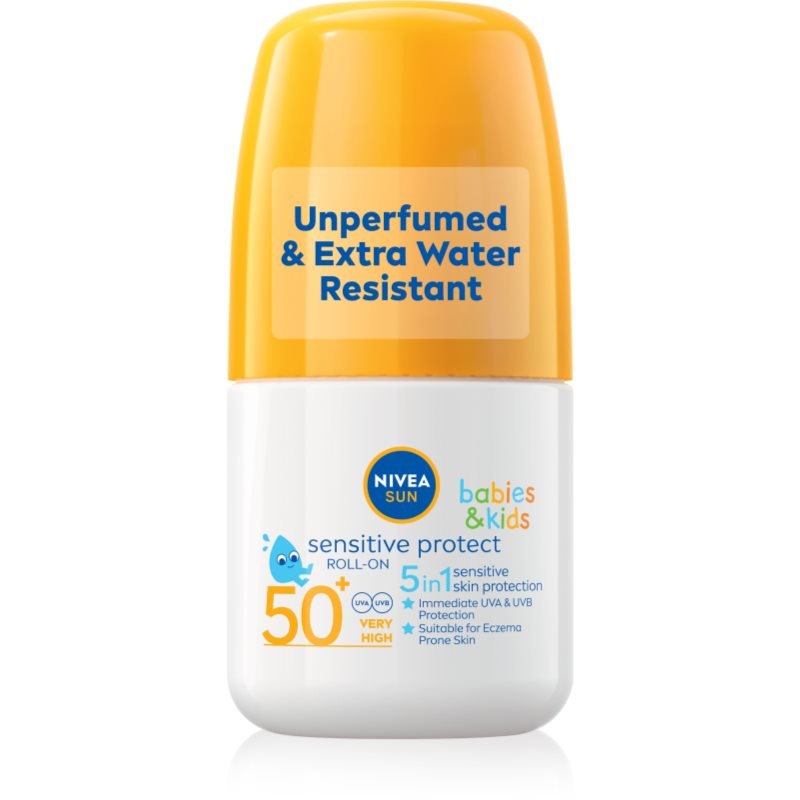 NIVEA SUN Sensitiv dětské mléko na opalování roll-on SPF 50+ 50 ml