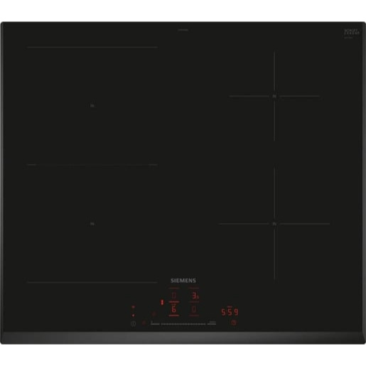Indukční varná deska Siemens 60 cm instalace na pracovní desku bez rámečku ED65KHSB1E