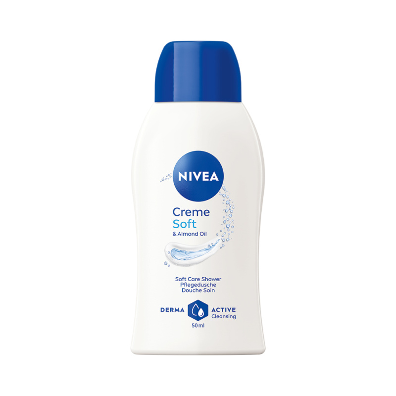 NIVEA Creme Soft pečující sprchový gel 50 ml