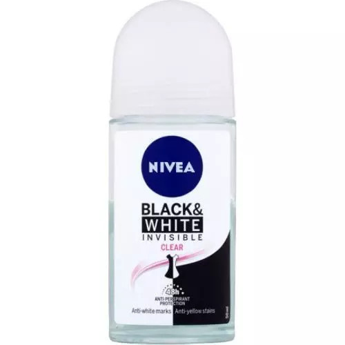 Black & White Roll on Invisible Black & White Clear 48h 50ml