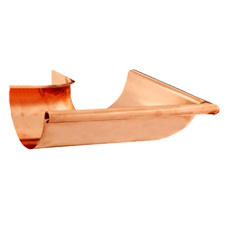Roh žlabu vnější Cu Zambelli 330 mm