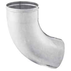 Koleno jednodílné FeZn Zambelli 72° průměr 120 mm