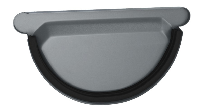 Čelo žlabu s těsněním DEKRAIN ROBUST 330 RAL 7016 antracitově šedá