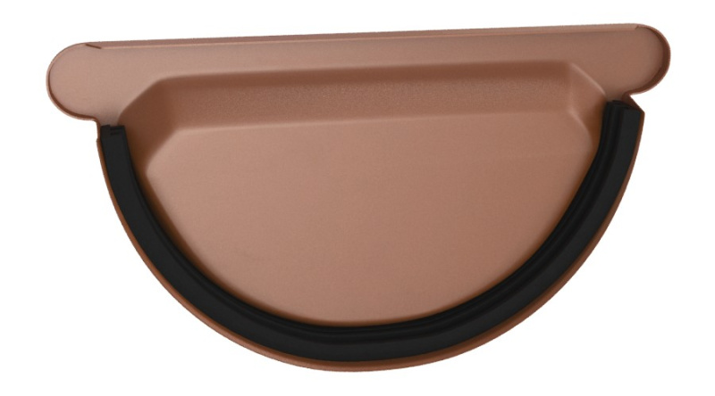 Čelo žlabu s těsněním DEKRAIN ROBUST 280 RAL 8004 cihlově červená