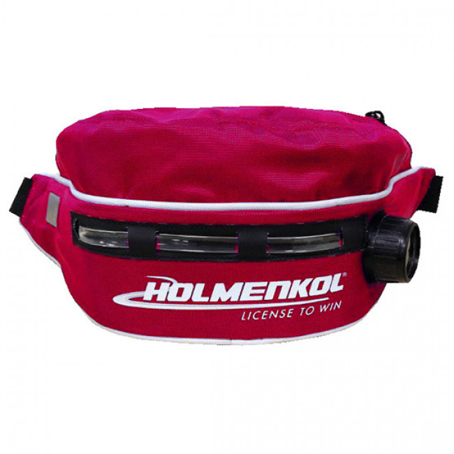Holmenkol, LED Bottlebag, taška na opasek, růžová