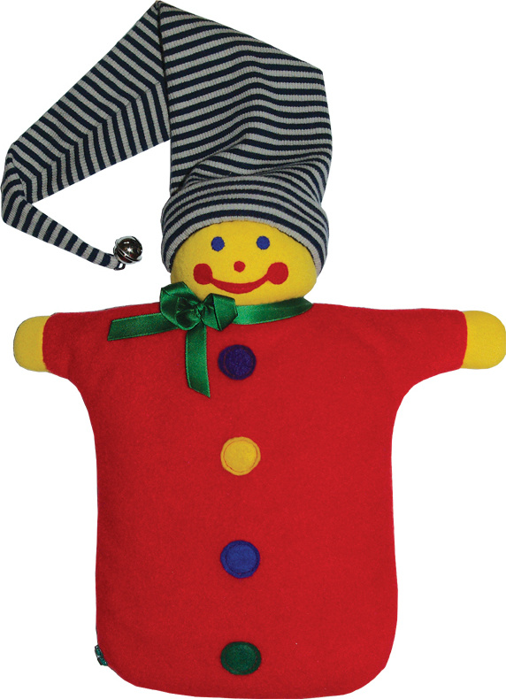 HUGO-FROSCH Dětský termofor Hugo Frosch Eco Junior Comfort – plyšový maňásek kašpárek