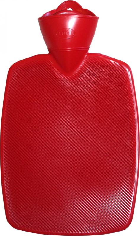 HUGO-FROSCH Termofor Hugo Frosch Classic s vysokým drážkováním - červený, zvýšená tepelná izolace