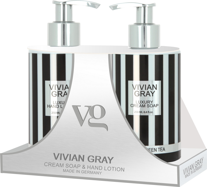 Vivian Gray Lemon & Green Tea dárková sada na ruce 2x250 ml
