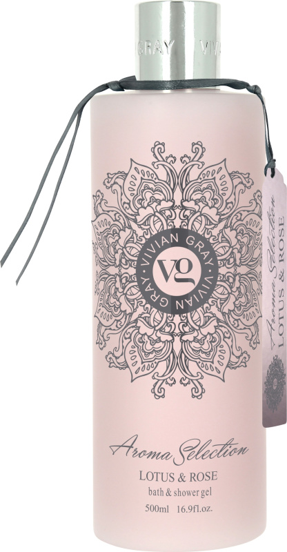 Vivian Gray Aroma Selection Lotus & Rose sprchový a koupelový gel 500 ml