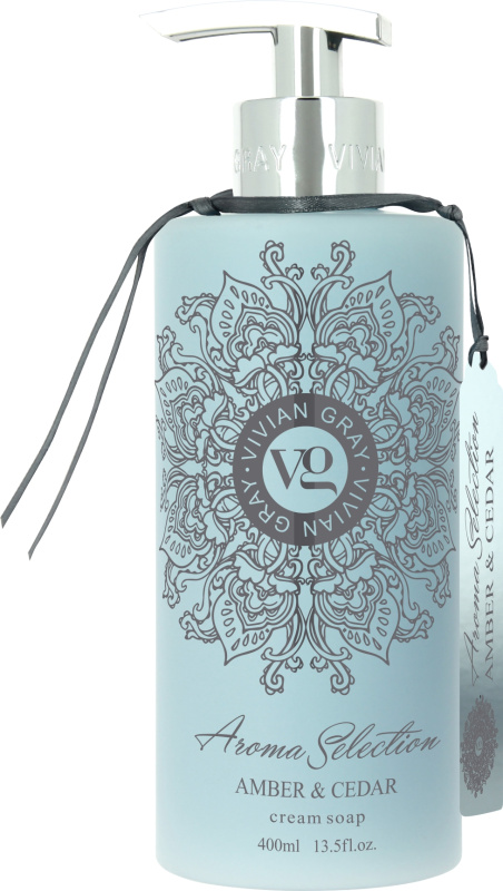 Vivian Gray Aroma Selection Amber & Cedar krémové tekuté mýdlo 400 ml