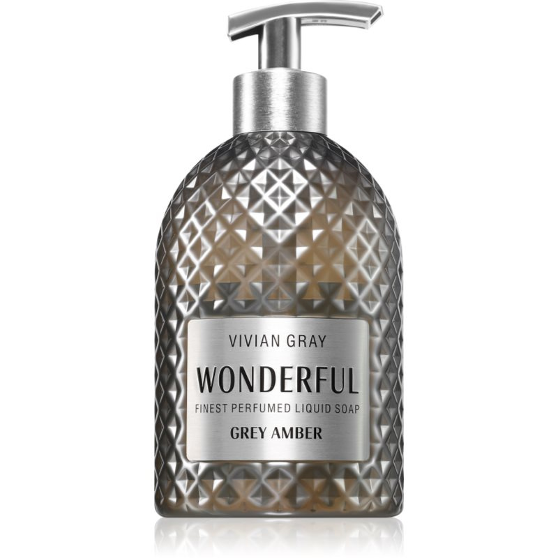 Vivian Gray Wonderful Grey Amber luxusní tekuté mýdlo na ruce s parfemací 500 ml