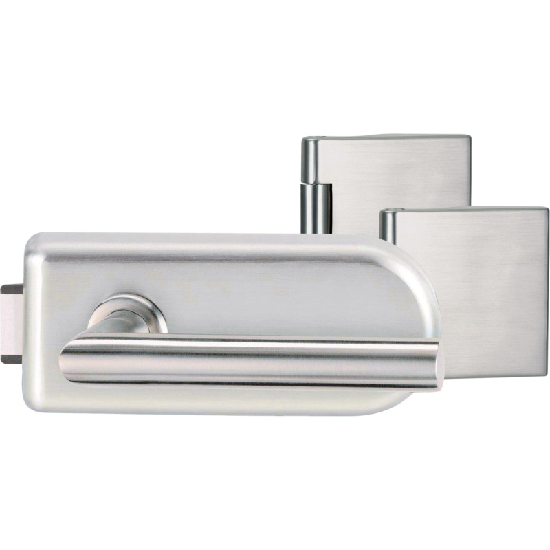 Novadoors Sada dveřního kování SKS 62 Nova 297 Alu, pro skleněné dveře