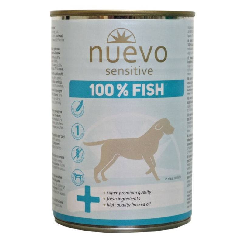 Nuevo pes Sensitive Rybí Monoprotein konz.  375 g