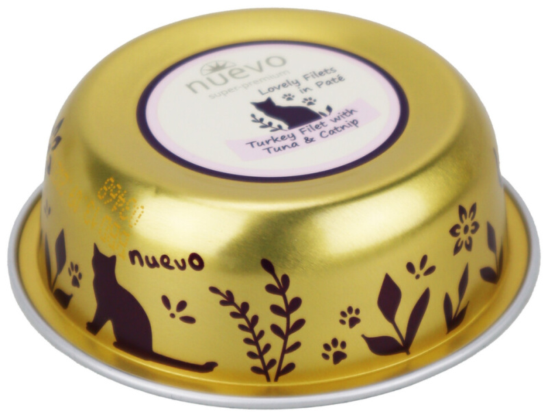 Nuevo Cat Vanička Adult 85g - Krůta, Tuňák a Catnip