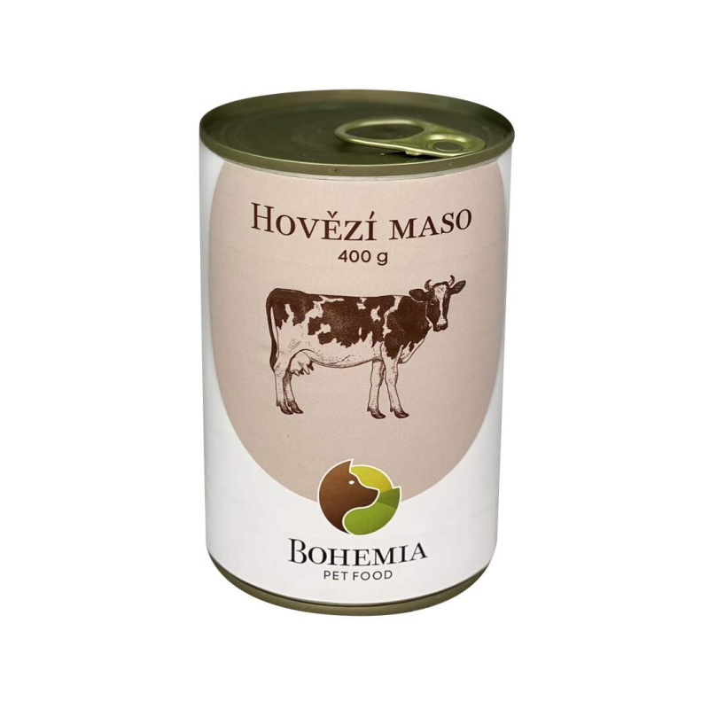 Bohemia Pet Food BOHEMIA Hovězí maso ve vlastní šťávě 400g