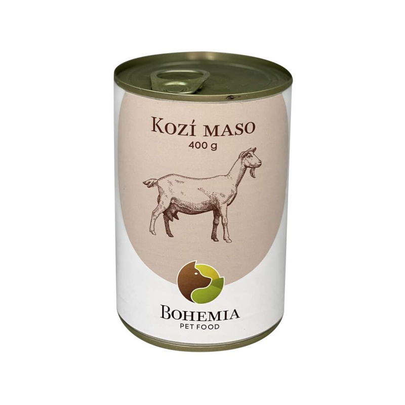 Bohemia Pet Food BOHEMIA Kozí maso ve vlastní šťávě 400g