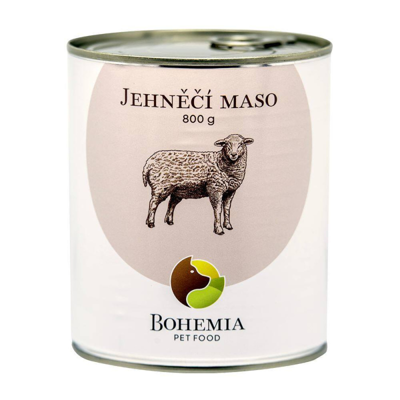 Bohemia Pet Food Jehněčí maso ve vlastní šťávě 800g