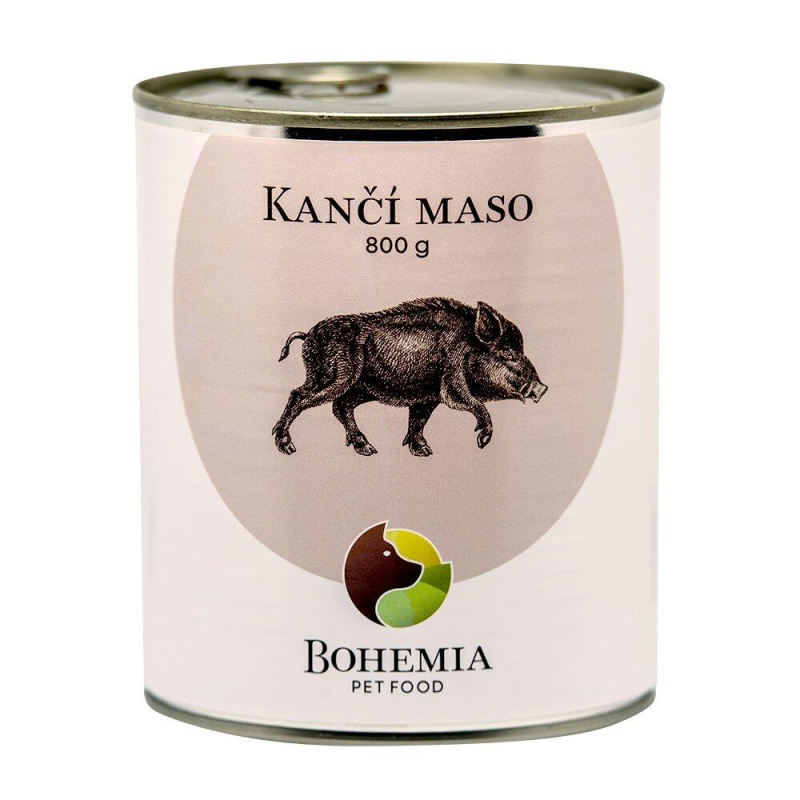 Bohemia Pet Food BOHEMIA Kančí maso ve vlastní šťávě 800g