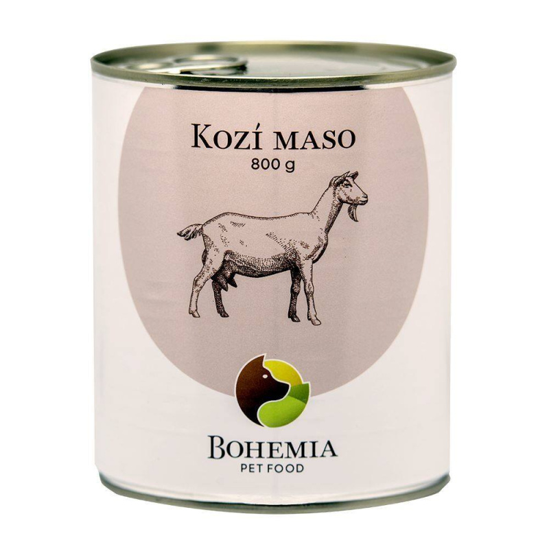 Bohemia Pet Food BOHEMIA Kozí maso ve vlastní šťávě 800g