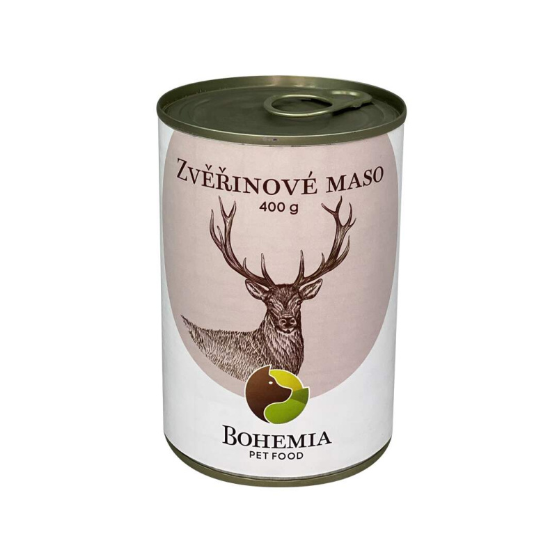 Bohemia Pet Food BOHEMIA Zvěřinové maso ve vlastní šťávě 400g